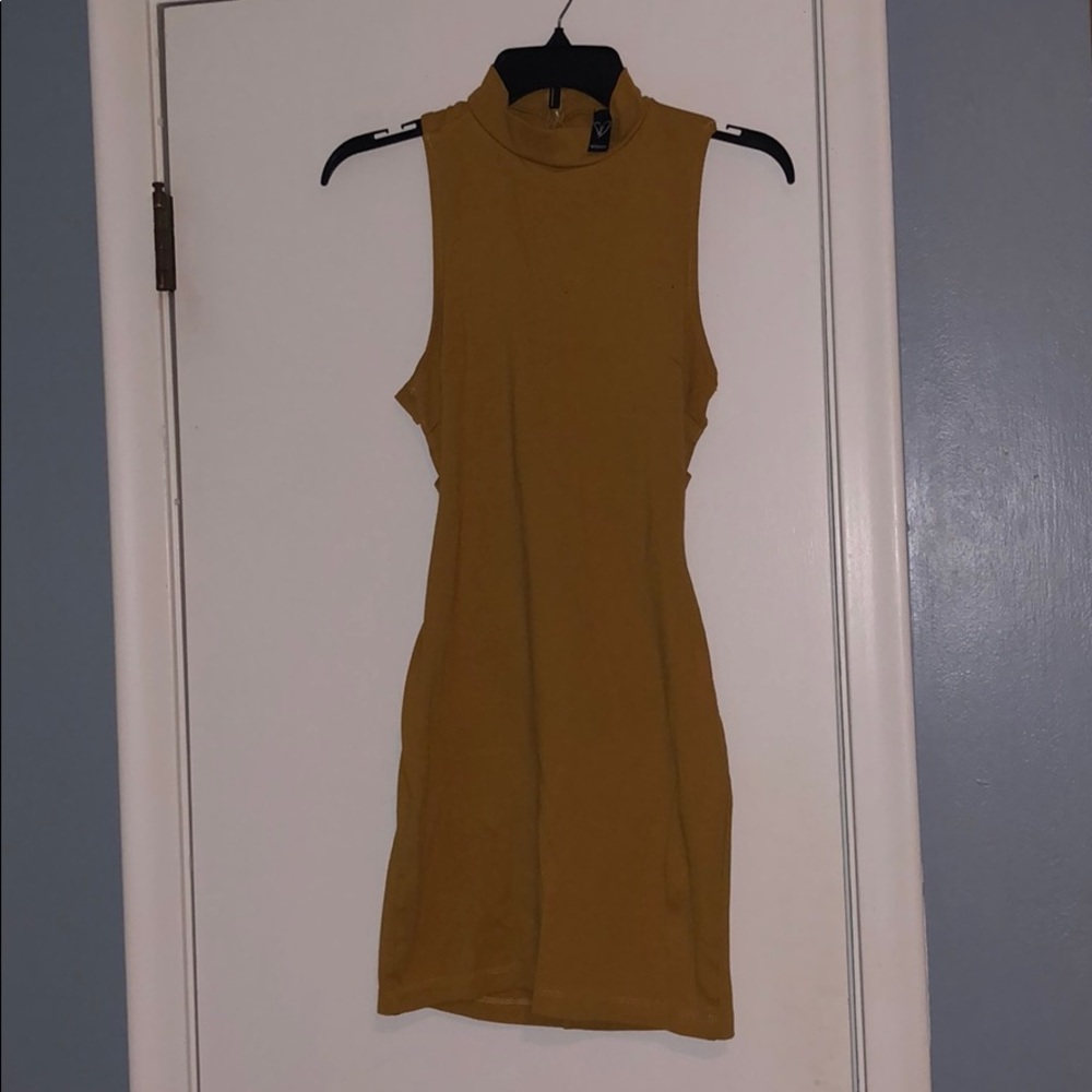 Mustard Yellow Midi Dress